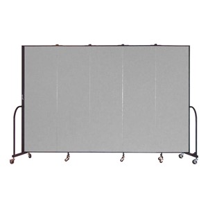 6' 8" H Freestanding Portable Partition - Five Panels (9' 5" L)