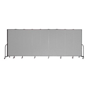 6' 8" H Freestanding Portable Partition - Nine Panels (16' 9" L)