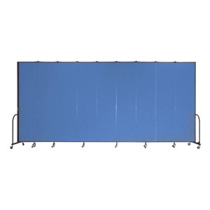 8' H Freestanding Portable Partition - Nine Panels (16' 9" L)