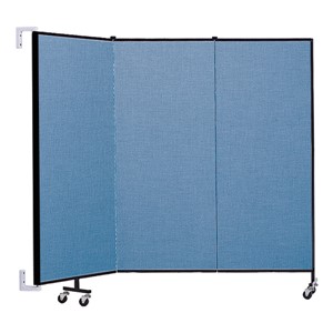 5' H Wall-Mount Partition - 3 Panels