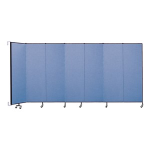6' 8" H Wall-Mount Partition- Seven Panels