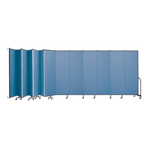 7' 4" H Wall-Mount Partition - 13 Panels