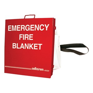 Emergency Fiberglass Blanket w/ Cabinet