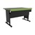 Esports Evolution Adjustable Height Desk (30" W x 44" L) - Black Top w/ Green Edgeband