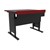 Esports Evolution Adjustable Height Desk (30" W x 36" L) - Black Top w/ Red Edgeband
