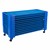 Blue Stackable Daycare Cot - Standard (52" L) - Pack of Cots w/ Set of Four Casters - Stacked
