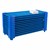 Blue Stackable Daycare Cot w/ Cot Sheet - Standard (52" L) - Pack of Cots - Stacked