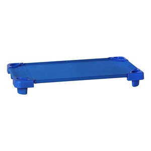 Blue Stackable Daycare Cot - Standard (52" L) - Pack of 24 Cots