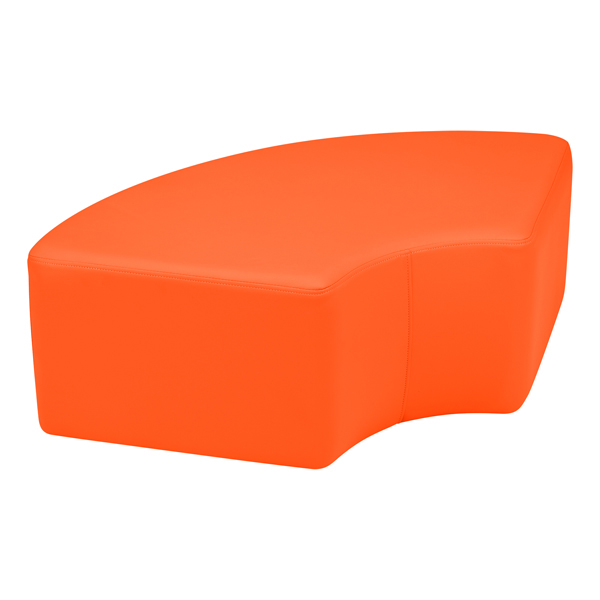 SPG-1005RD-A 12 H Sprogs Vinyl Soft Seating Round Stool Red 
