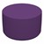 Foam Soft Seating Circle Ottoman - Purple