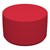 Foam Soft Seating Circle Ottoman - Red