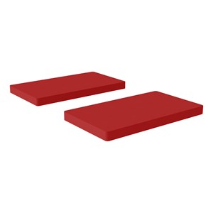 Premium Rectangular Floor Mats - Red