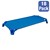 Deluxe Blue Stackable Daycare Cot w/ Easy Lift Corners - Standard (52" L) - Pack of 18 Cots