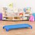 Deluxe Blue Stackable Daycare Cot w/ Easy Lift Corners - Standard (52" L) - Pack of 18 Cots