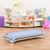 Deluxe Assorted Natural Colors Stackable Daycare Cot w/ Easy Lift Corners - Stacked