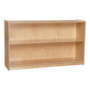 Mobile Adjustable Bookcase w/ Two Shelves