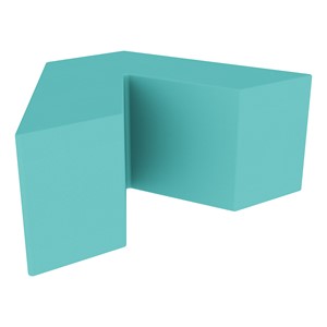 Foam Soft Seating - V Shape (16" H) - Turquoise