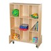 Wooden Mobile Storage Unit w/ White Board - Accessories not included