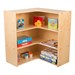 Wide Classroom Corner Shelf w/ Three Shelves (33" H)