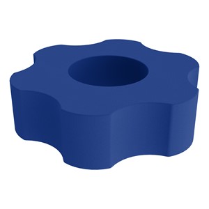 Foam Soft Seating - Six Point Gear (12" H) - Blue