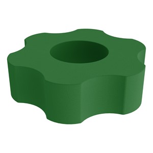 Foam Soft Seating - Six Point Gear (12" H) - Green