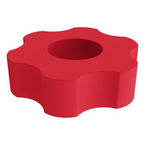 Foam Soft Seating - Six Point Gear (12" H) - Red