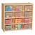 12-Tray Wooden Storage Unit - Assembled & w/ Clear Trays - Accessories not included