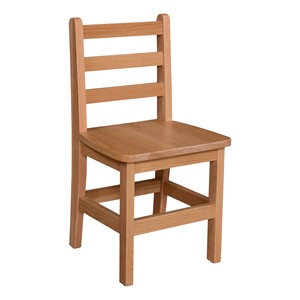 Hardwood Ladderback Chair - 14" Seat Height