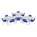 Preschool Crescent & Cog Mobile Collaborative Table & Chair Set