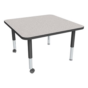 Square Adjustable-Height Mobile Preschool Activity Table-Chown ta Gybk
