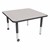 Square Adjustable-Height Mobile Preschool Activity Table-Chown ta Gybk