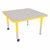 Square Adjustable-Height Mobile Preschool Activity Table-Chown ta Gyye