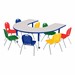 Horseshoe Adjustable-Height Preschool Table & Assorted Chair Set