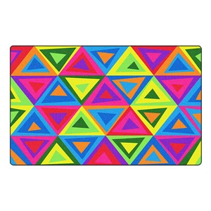Dancing Triangles Rug - Bright™
