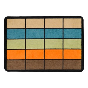 Classroom Squares Seating Rug - Neutral (6' W x 8' 4" L)