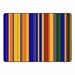 Primary Color Striped Classroom Rug
