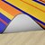 Primary Color Striped Classroom Rug - Backing