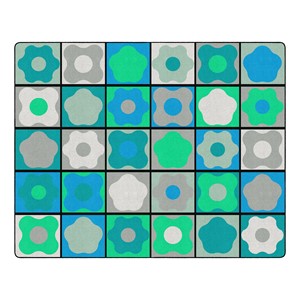 Contemporary Color Cog Seating Classroom Rug - Rectangle (10' 6" W x 13' 2" L)