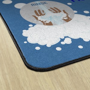 Let's Wash Our Hands! Durable Rug