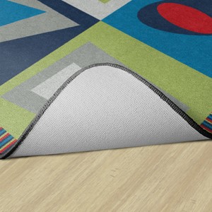 Shapes Accent Shake It Up Rug - Backing