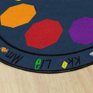 Shapes Accent Alphabet Seating Rug - Edge