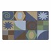Shapes Accent Abstract Classroom Rug - Earthtone