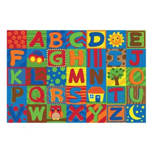 Alphabet Toddler Rug (4' W x 6' L)