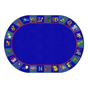 Alphabet Animals Rug - Oval (6' W x 8' 4" L)