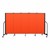 4' H Freestanding Portable Partition - 5 Panels (9' 5" L) - Orange