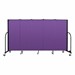 4' H Freestanding Portable Partition - 5 Panels (9' 5" L) - Purple