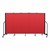 4' H Freestanding Portable Partition - 5 Panels (9' 5" L) - Red