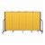 4' H Freestanding Portable Partition - 5 Panels (9' 5" L) - Yellow