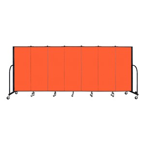 4' H Freestanding Portable Partition - Orange