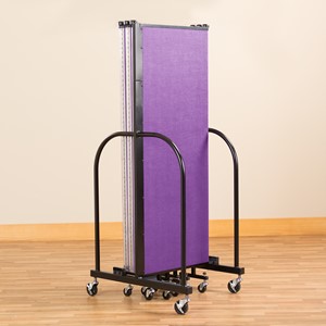 6' H Freestanding Portable Partition - Folded